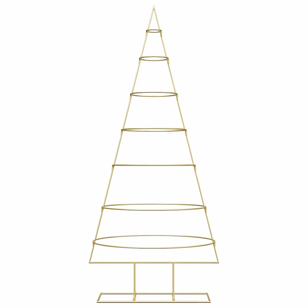 Árbol de Navidad de metal con soporte Dorado 180 cm