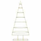 Árbol de Navidad de metal con soporte Dorado 180 cm