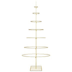 Árbol de Navidad de metal con soporte Dorado 180 cm
