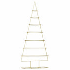 Árbol de Navidad de metal con soporte Dorado 209 cm