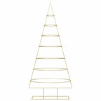 Árbol de Navidad de metal con soporte Dorado 209 cm