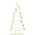 Árbol de Navidad de metal con soporte Dorado 209 cm