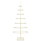 Árbol de Navidad de metal con soporte Dorado 209 cm
