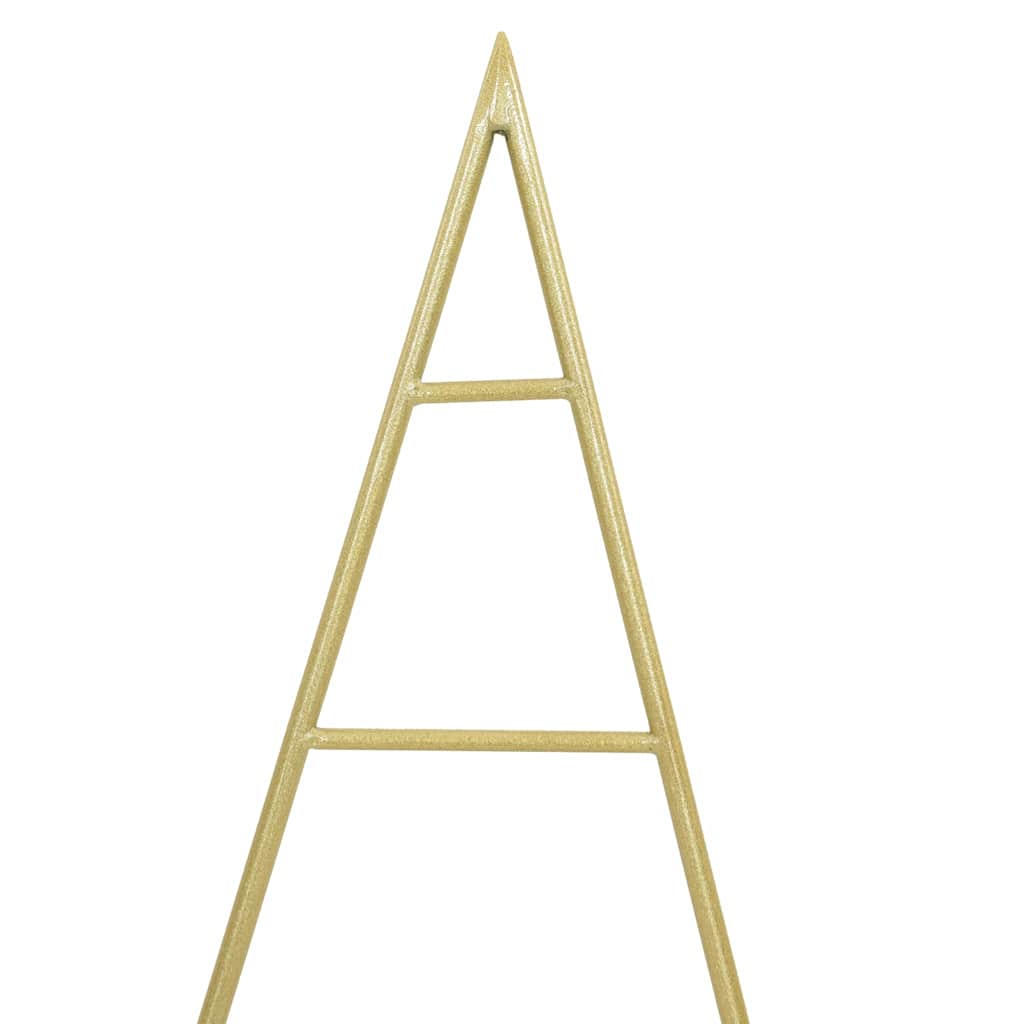 Árbol de Navidad de metal con soporte Dorado 60 cm