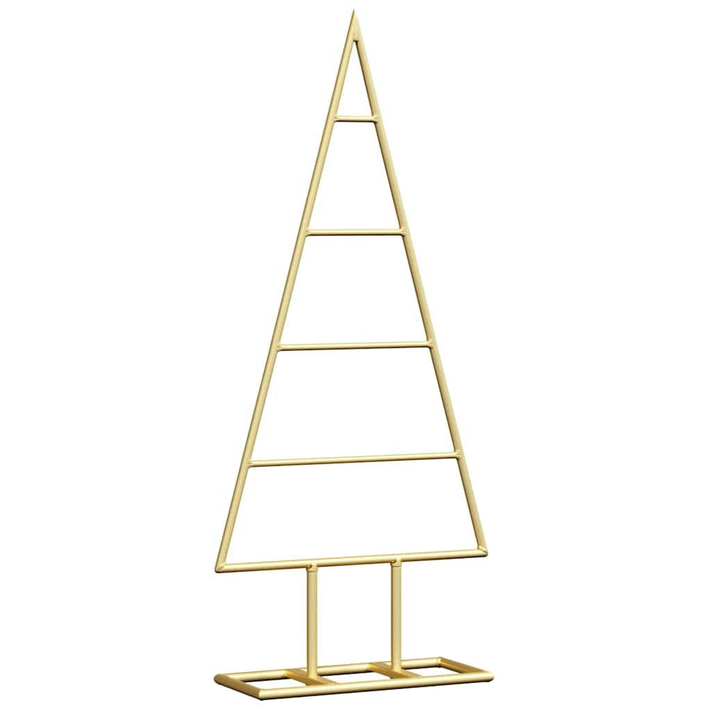 Árbol de Navidad de metal con soporte Dorado 60 cm