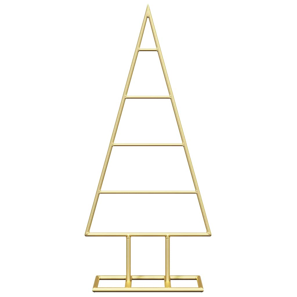 Árbol de Navidad de metal con soporte Dorado 60 cm