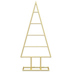 Árbol de Navidad de metal con soporte Dorado 60 cm