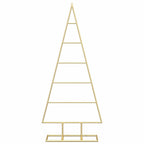 Árbol de Navidad de metal con soporte Dorado 90 cm