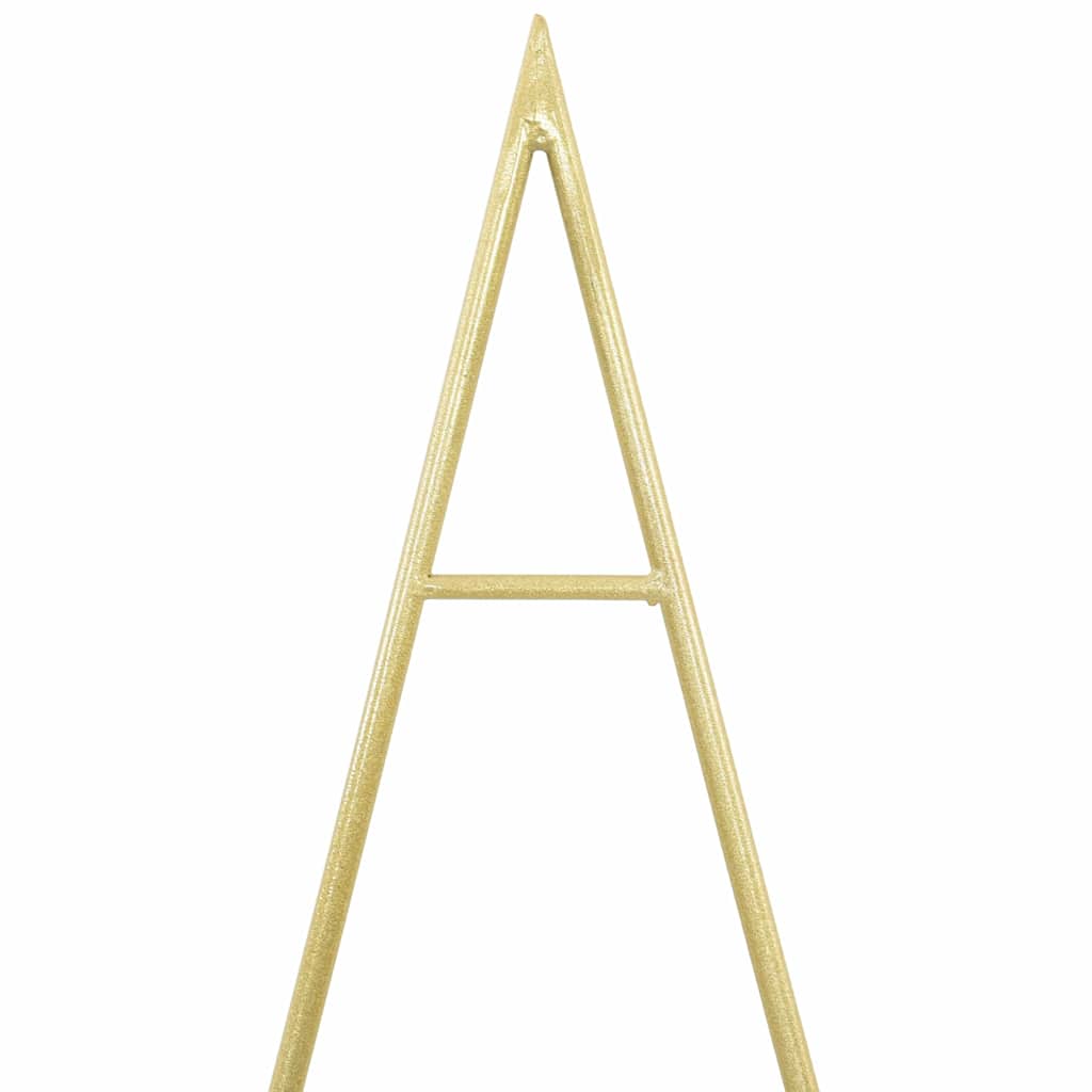 Árbol de Navidad de metal con soporte Dorado 125 cm