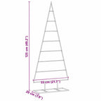 Árbol de Navidad de metal con soporte Dorado 125 cm