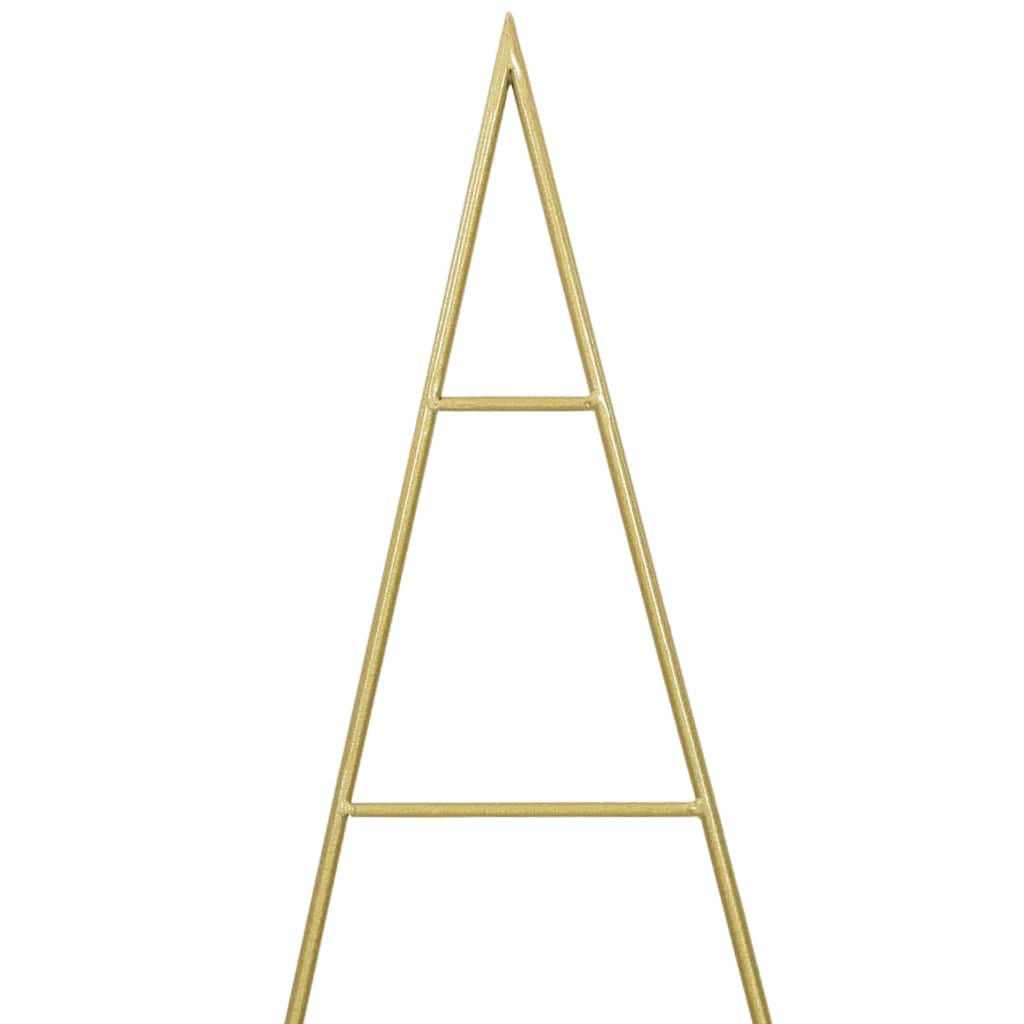 Árbol de Navidad de metal con soporte Dorado 150 cm