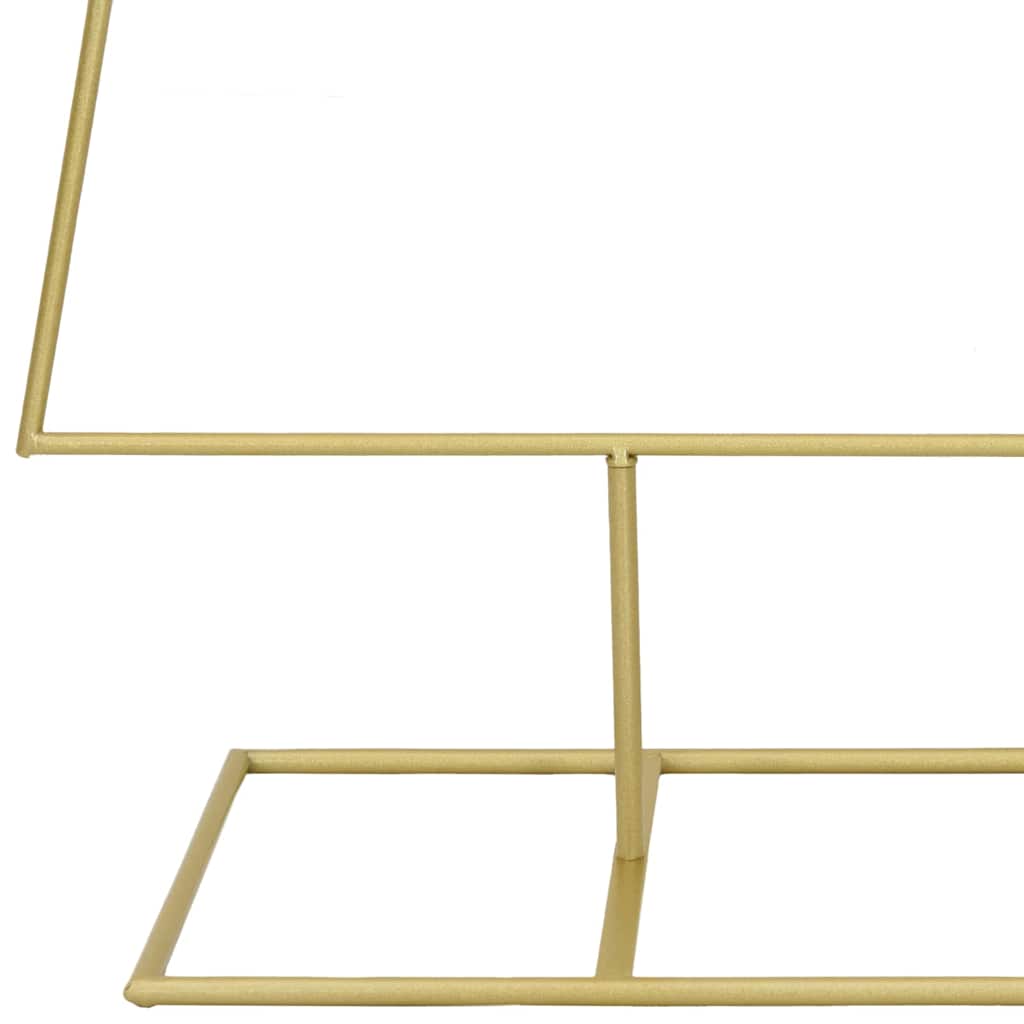 Árbol de Navidad de metal con soporte Dorado 150 cm