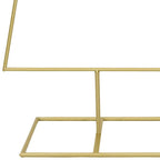 Árbol de Navidad de metal con soporte Dorado 150 cm
