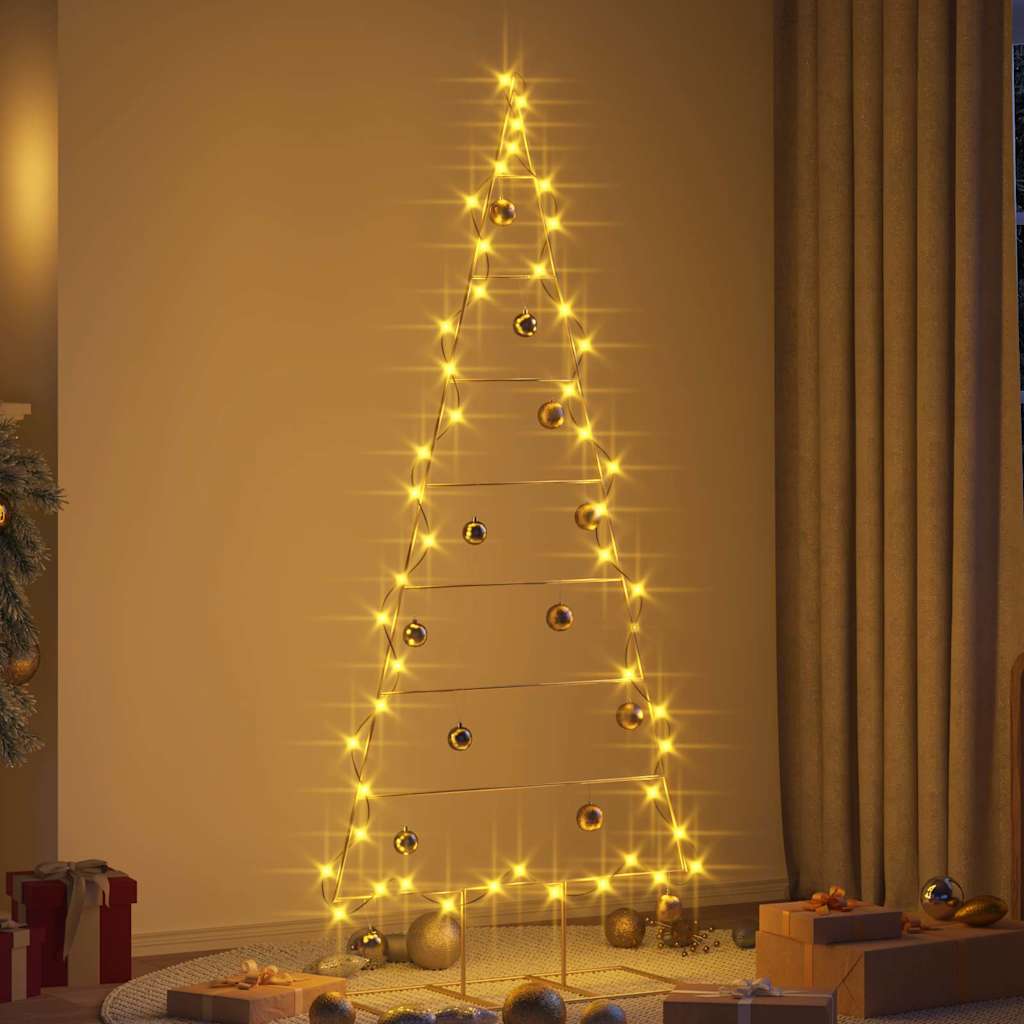 Árbol de Navidad de metal con soporte Dorado 181 cm