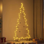 Árbol de Navidad de metal con soporte Dorado 181 cm