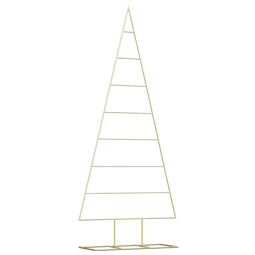 Árbol de Navidad de metal con soporte Dorado 181 cm