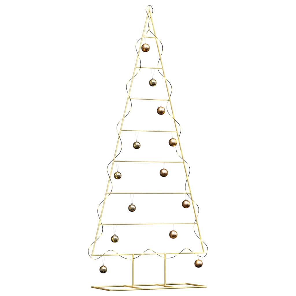 Árbol de Navidad de metal con soporte Dorado 181 cm