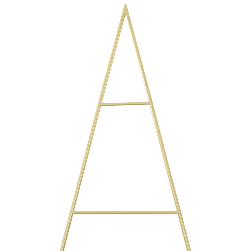 Árbol de Navidad de metal con soporte Dorado 211 cm