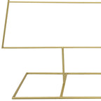 Árbol de Navidad de metal con soporte Dorado 211 cm