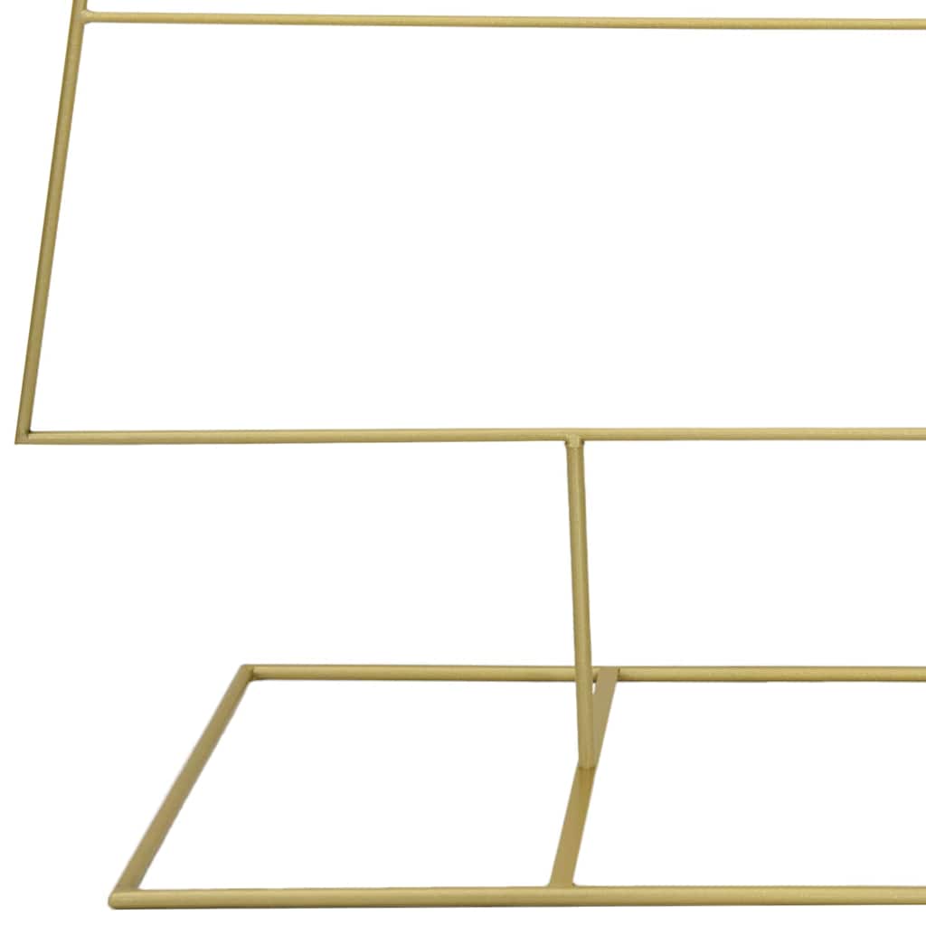 Árbol de Navidad de metal con soporte Dorado 211 cm