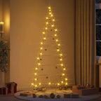 Árbol de Navidad de metal con soporte Dorado 211 cm