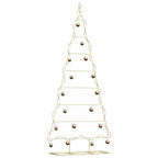 Árbol de Navidad de metal con soporte Dorado 211 cm