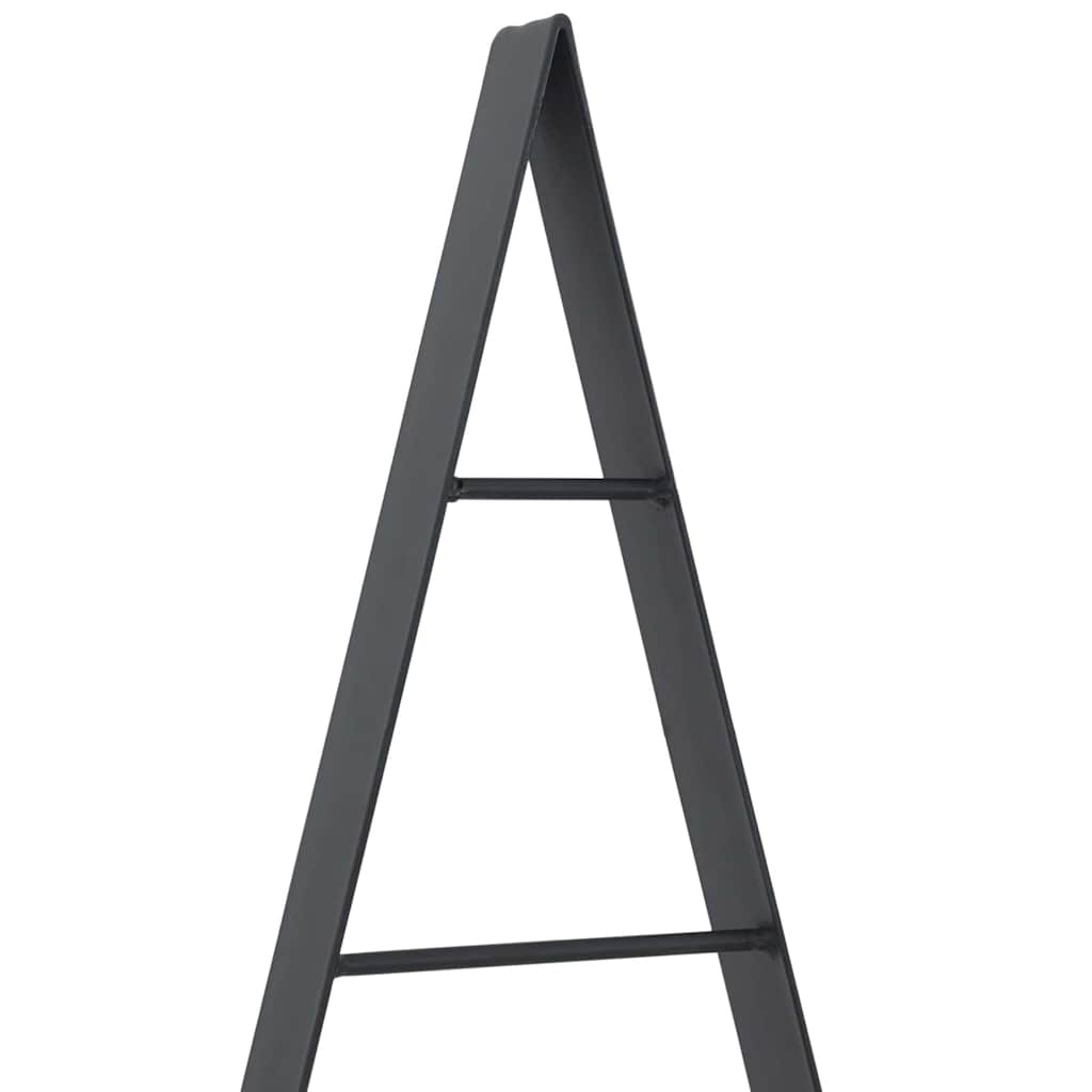 Árbol de Navidad de metal con soporte Negro 125,5 cm Acero