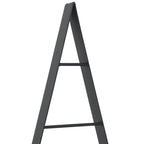 Árbol de Navidad de metal con soporte Negro 125,5 cm Acero