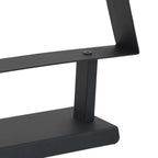 Árbol de Navidad de metal con soporte Negro 125,5 cm Acero