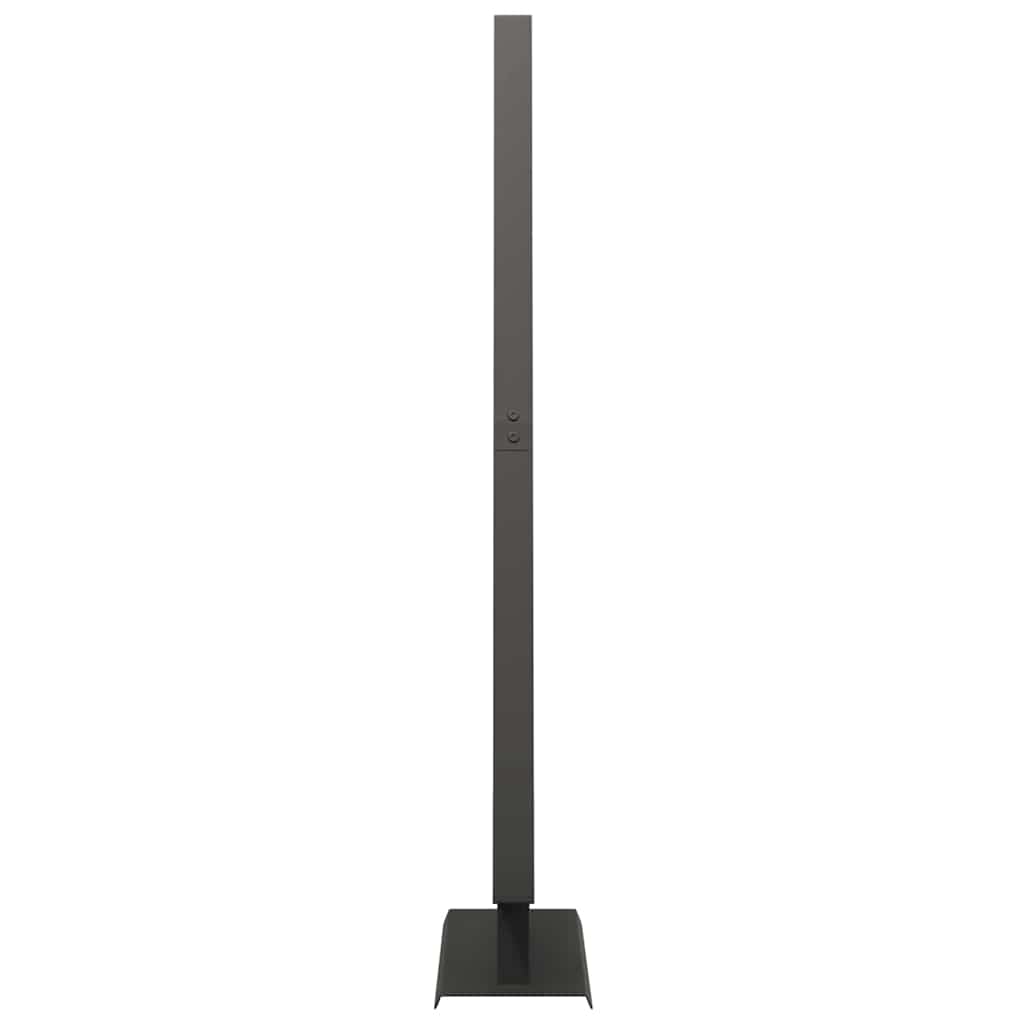 Árbol de Navidad de metal con soporte Negro 125,5 cm Acero