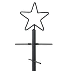 Árbol de Navidad de metal con soporte Negro 59,5 cm