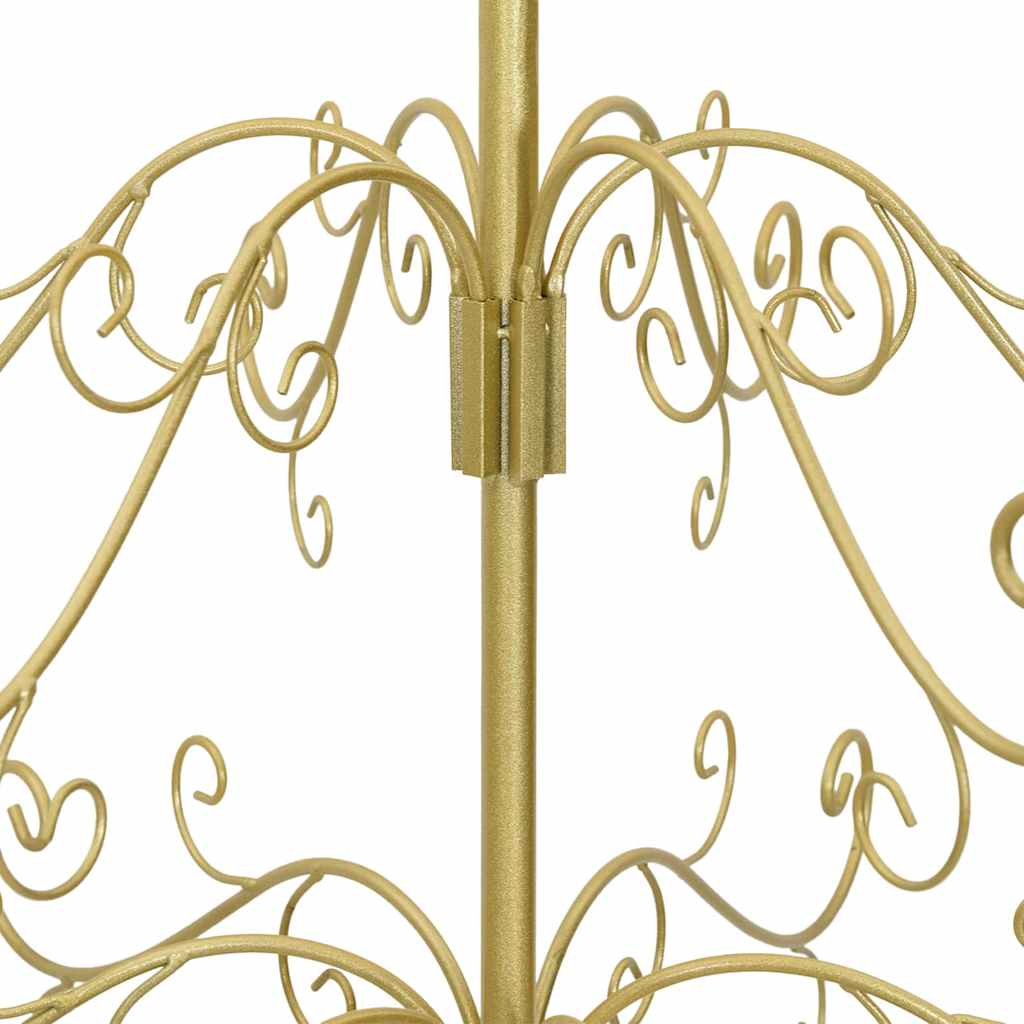 Árbol de Navidad de metal con soporte Dorado 150 cm