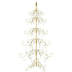 Árbol de Navidad de metal con soporte Dorado 150 cm