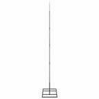 Árbol de Navidad de metal con soporte Negro 125 cm Acero
