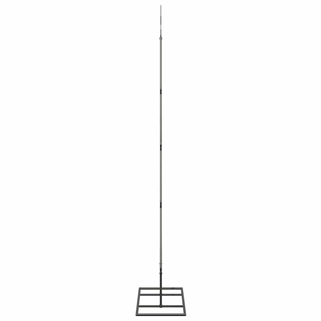 Árbol de Navidad de metal con soporte Negro 125 cm Acero