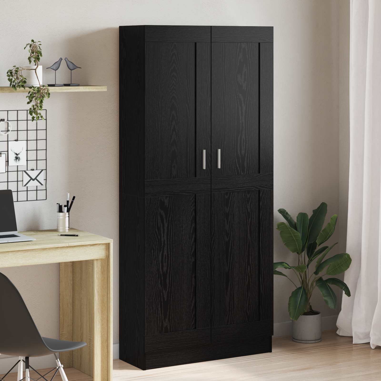 Librería Roble Negro 82,5 x 30,5 x 115 cm Madera de ingeniería
