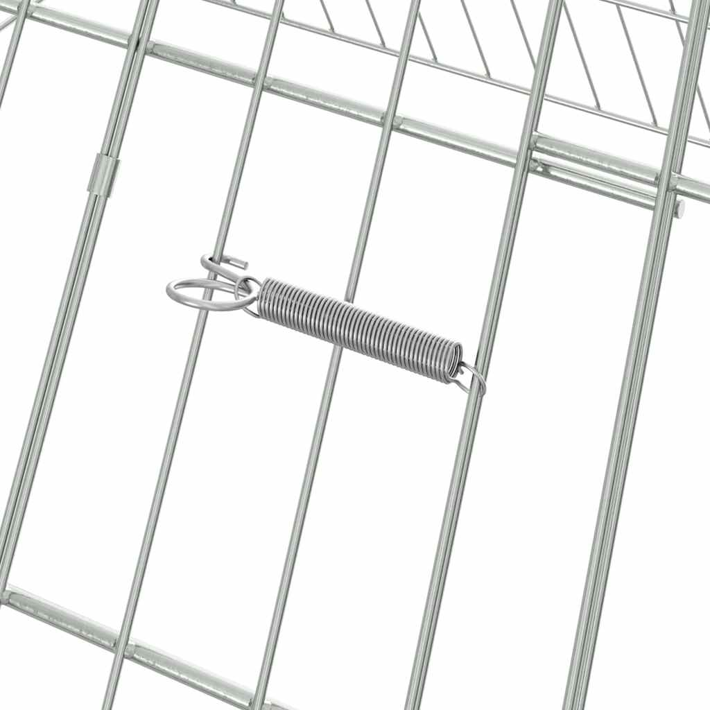 Jaula para pollos Plateado 110 x 100 x 85 cm Acero Galvanizado