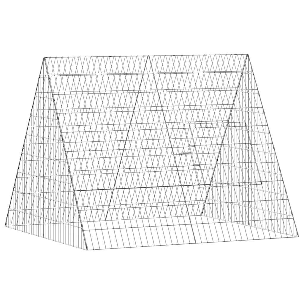 Jaula para pollos Plateado 110 x 100 x 85 cm Acero Galvanizado