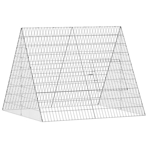 Jaula para pollos Plateado 110 x 100 x 85 cm Acero Galvanizado