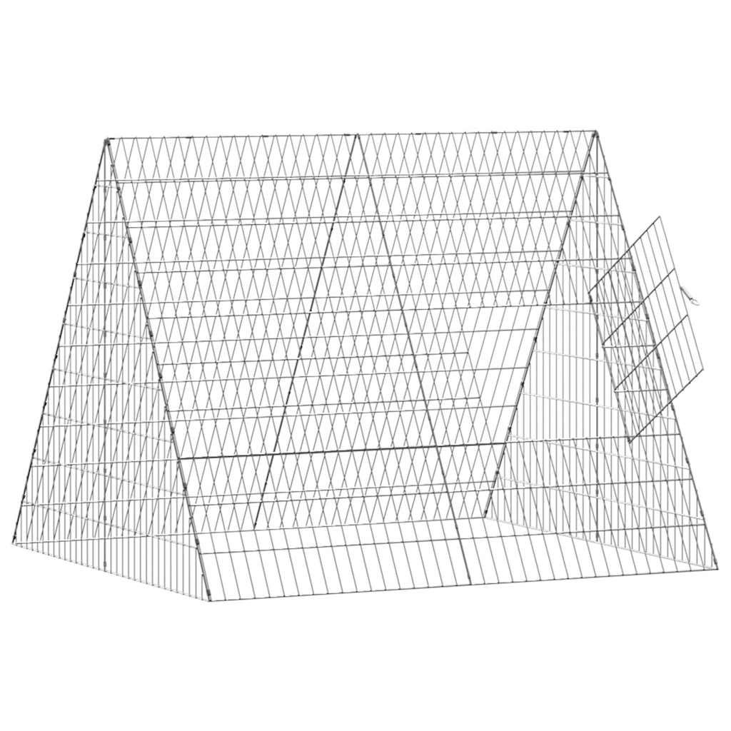 Jaula para pollos Plateado 110 x 100 x 85 cm Acero Galvanizado