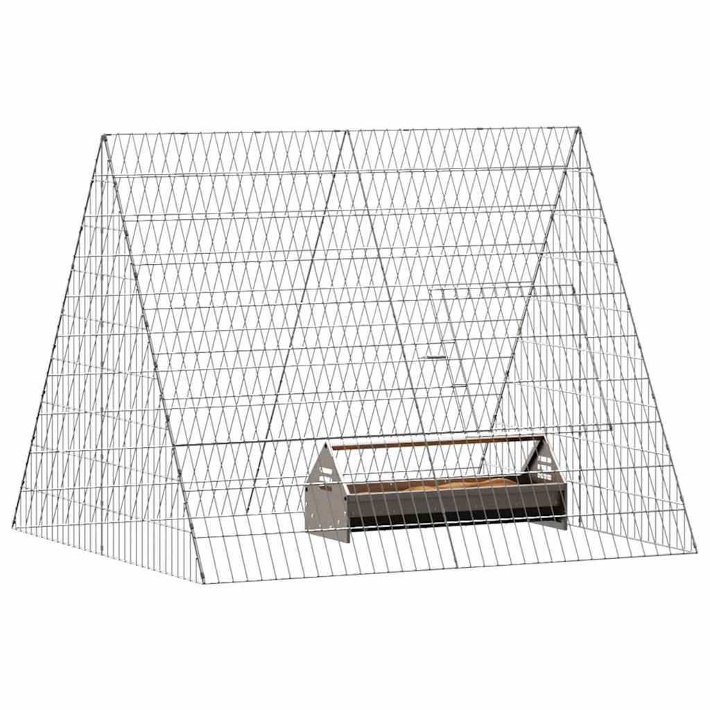 Jaula para pollos Plateado 110 x 100 x 85 cm Acero Galvanizado