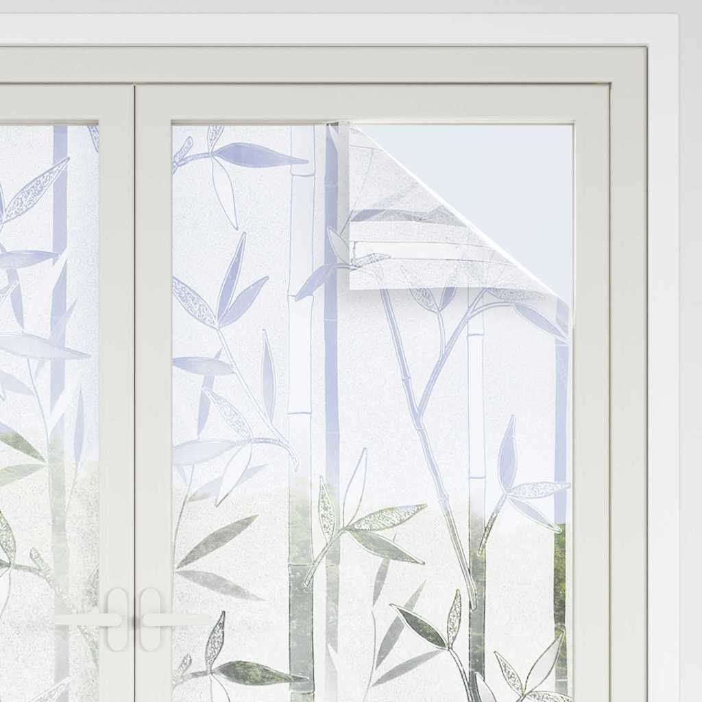 Lámina estática para ventanas Patrón de bambú 45 x 500 cm PVC