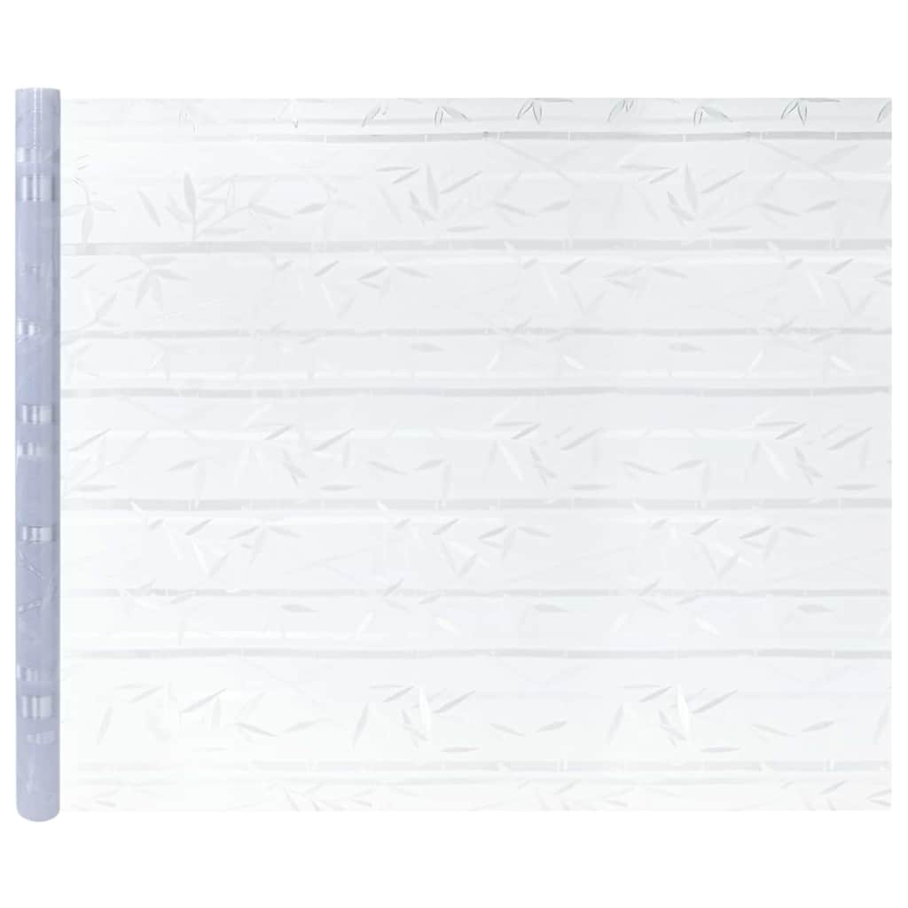 Lámina estática para ventanas Patrón de bambú 45 x 500 cm PVC