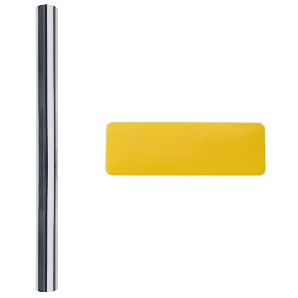 Película Solar Reflectante Estática para Ventanas Plateado PVC