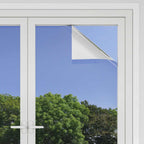 Película Solar Reflectante Estática para Ventanas Plateado PVC