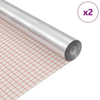 Film de Espejo Autoadhesivo 60 x 200 cm 2 pcs Plateado PET