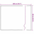 Film de Espejo Autoadhesivo 60 x 200 cm 2 pcs Plateado PET