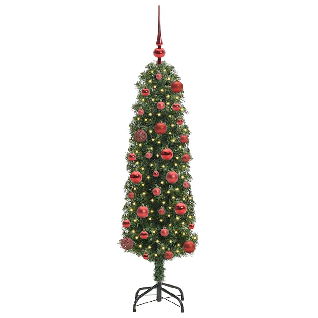 Árbol de Navidad artificial Verde 120 cm PVC, Acero y Plástico