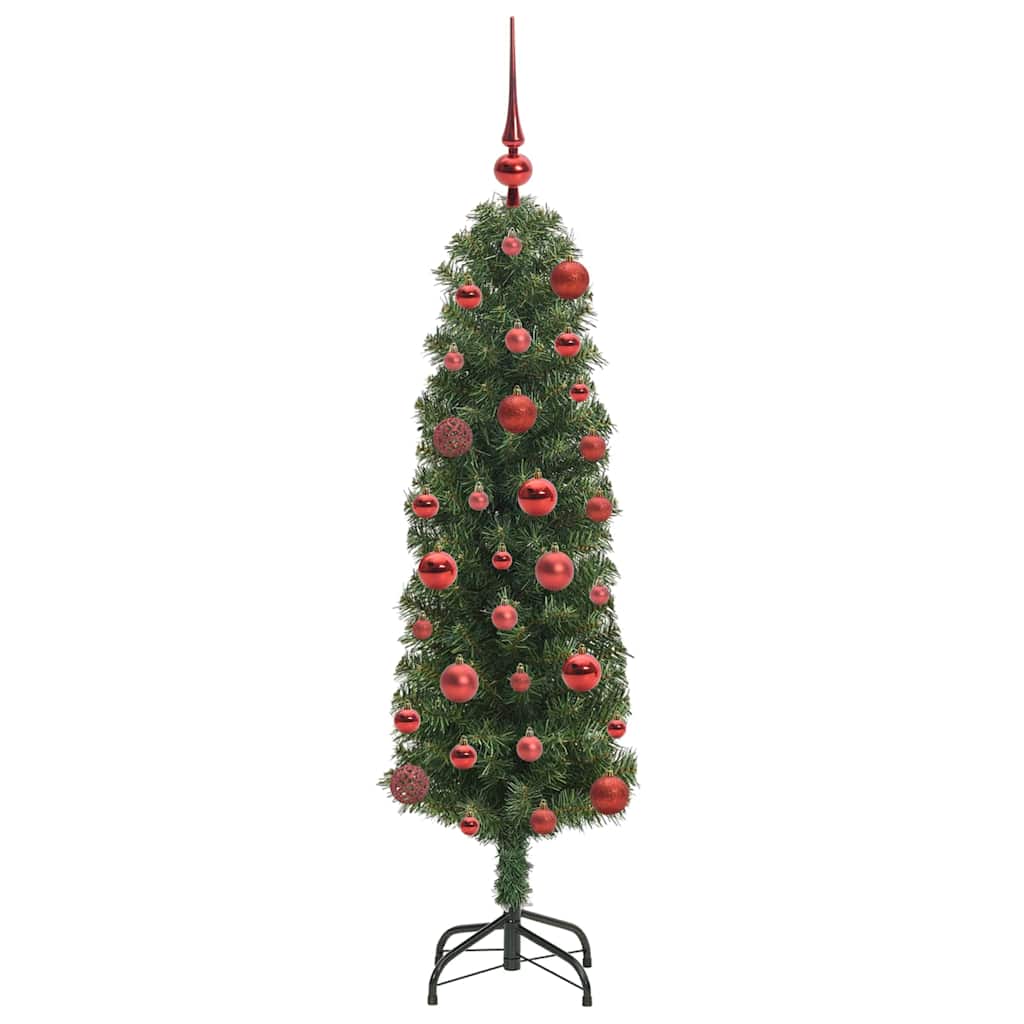 Árbol de Navidad artificial Verde 120 cm PVC, Acero y Plástico