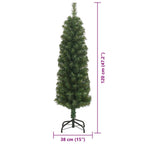 Árbol de Navidad artificial Verde 120 cm PVC, Acero y Plástico